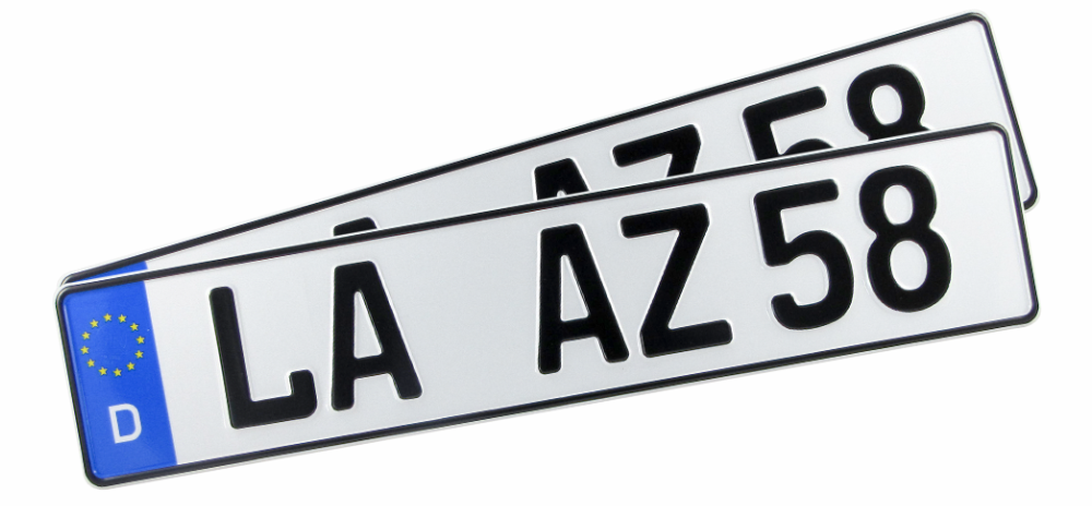 KFZ-Kennzeichen Nummernschild Autoschild für Ihren PKW € 7,47