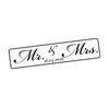 Magnetschild Hochzeit, Mr. & Mrs.