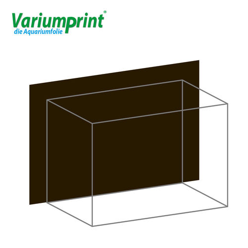 Variumprint® selbstklebende Aquarium-Rückwandfolie EO-Dark Brown